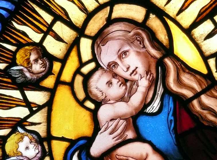 Gottesmutter Maria mit Jesuskind